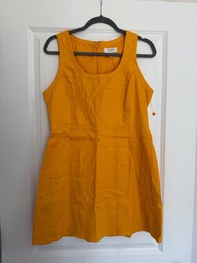 Banana Republic Sleeveless Mini Dress in Golden Yellow
